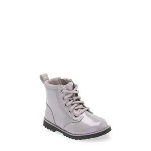 UGG Ryann Glitter Ankle Boots Kids Size 9 Lilac Purple Shimmer Side Zip Combat